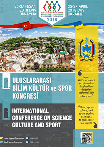 6. Uluslararası Bilim Kültür ve Spor Kongresi, 25-27 Nisan 2018, Lviv - Ukrayna